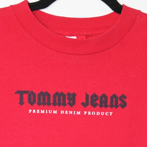 90s Vintage Tommy Hilfiger Graphic T Shirt Medium - Picture 1 of 8